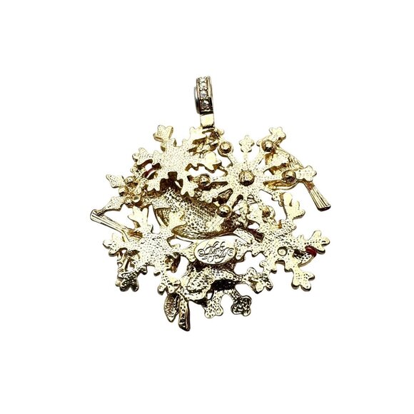 Kirks Folly Womens Crystal Magnetic Enhancer Pendant Cardinal Red Bird - Picture 3 of 3